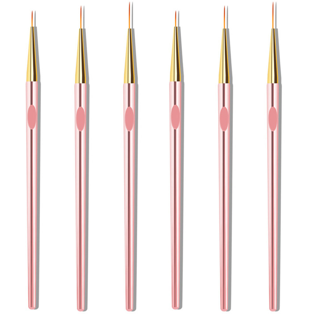 Nail Art Gold - 6 sztuk wysokiej jakości pisaków do