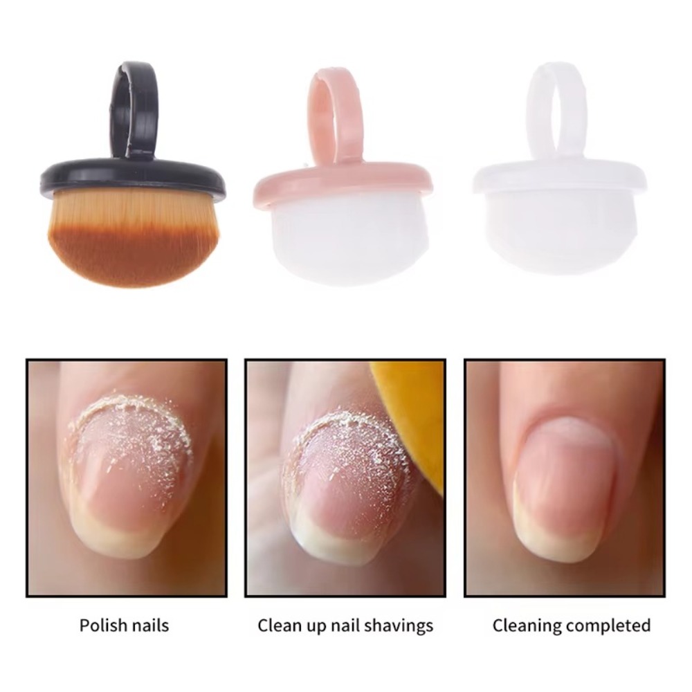 Nail Art For Men - Nowy owalny pędzel do usuwania pyłu