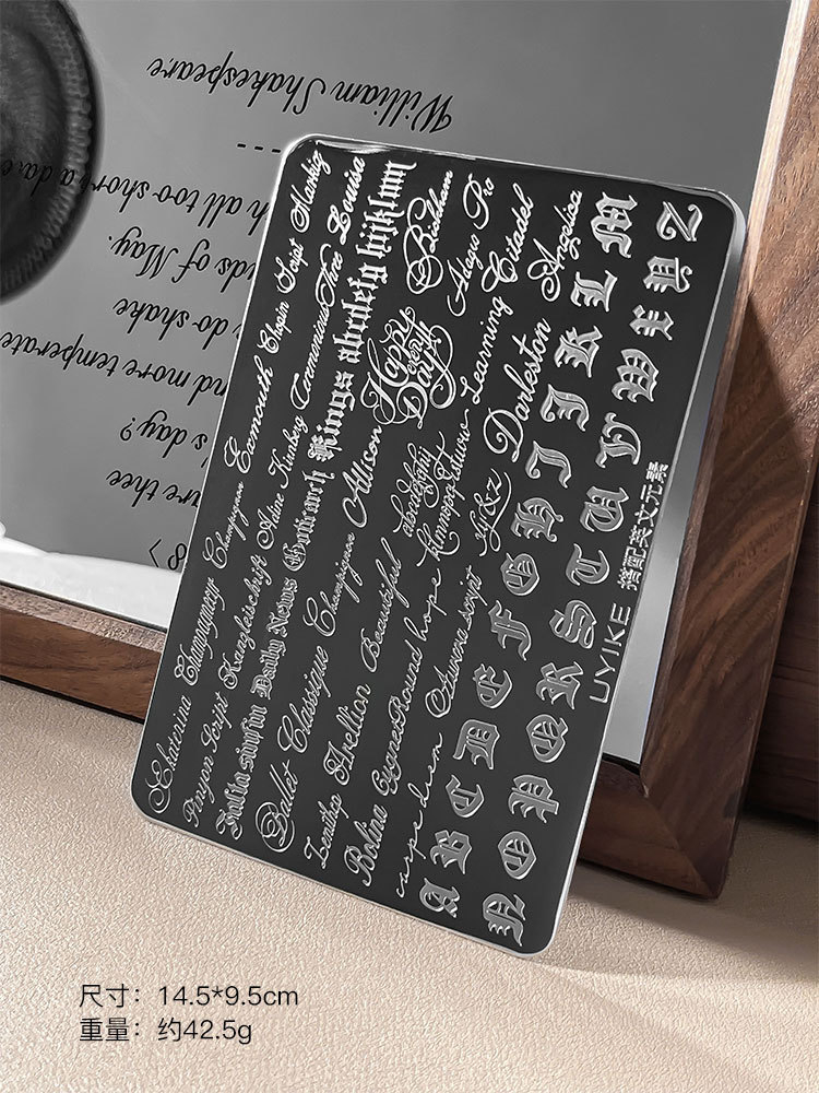 Gotyckie litery do zdobienia p – Nail Art Gothic recenzja i cena