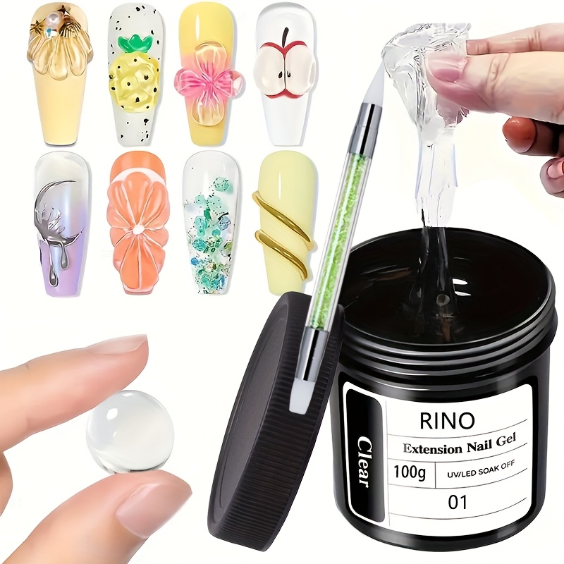 100g Przezroczysty, nieklejący – Nail Art Halal recenzja i cena