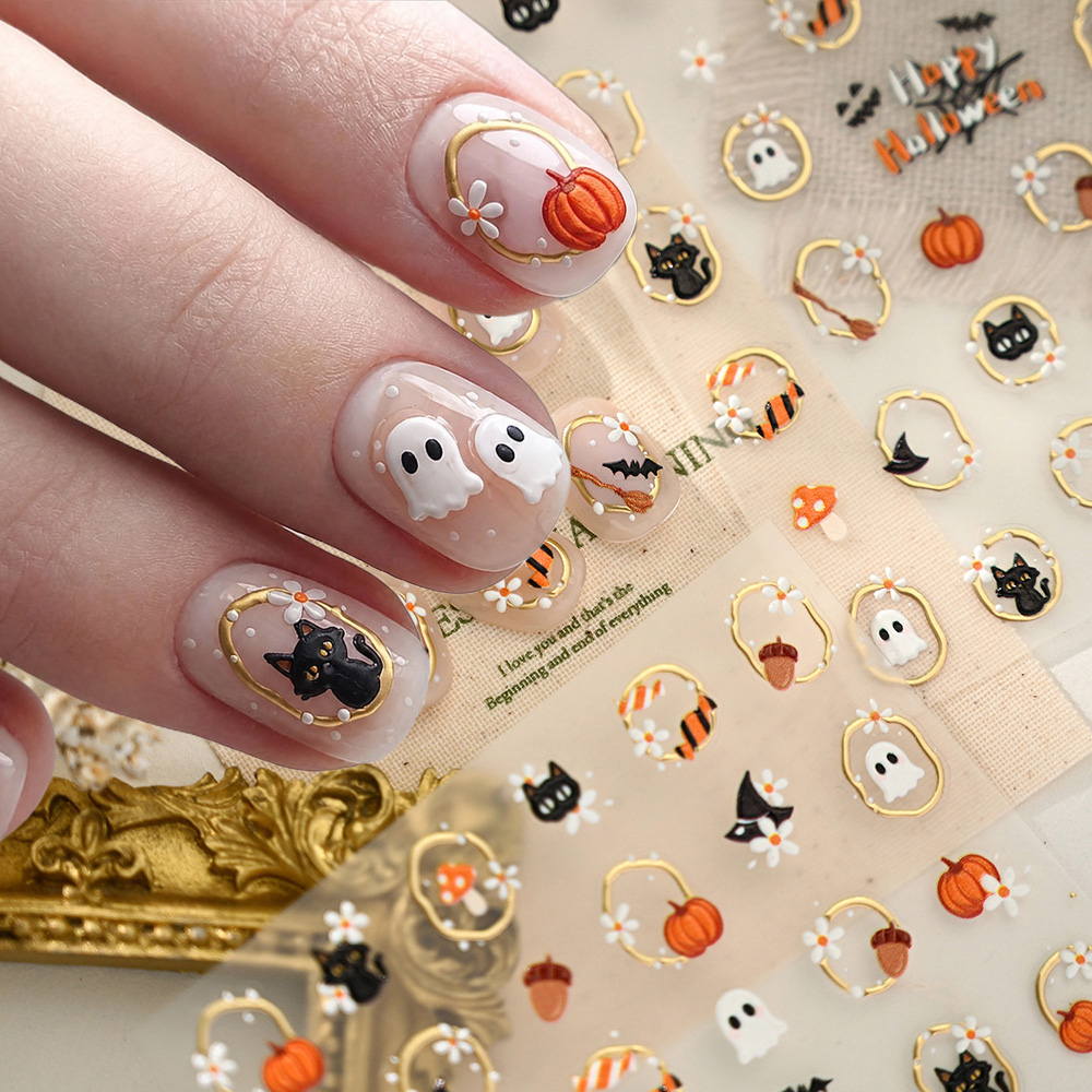 Naklejki na paznokcie 5D z mot – Nail Art Gothic recenzja i cena