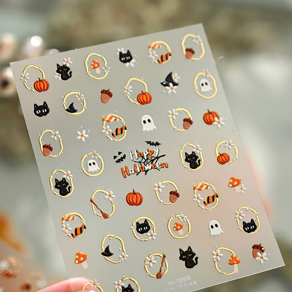Naklejki na paznokcie 5D z mot – Nail Art Gothic recenzja i cena