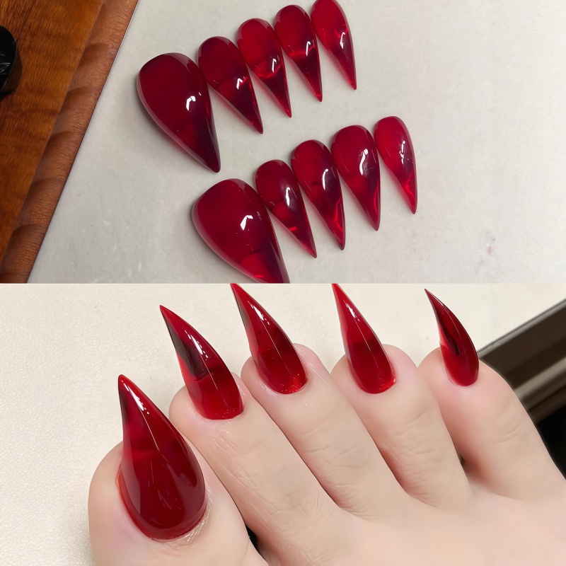 Długie sztuczne paznokcie stil – Nail Art Gothic recenzja i cena