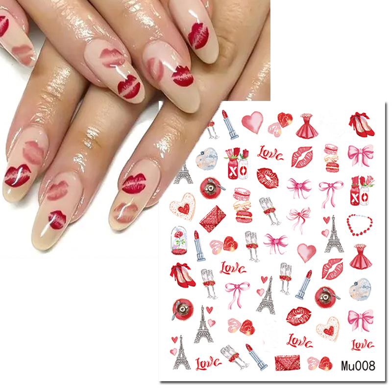 Naklejki 3D na paznokcie, wzor – Nail Art Valentine recenzja i cena
