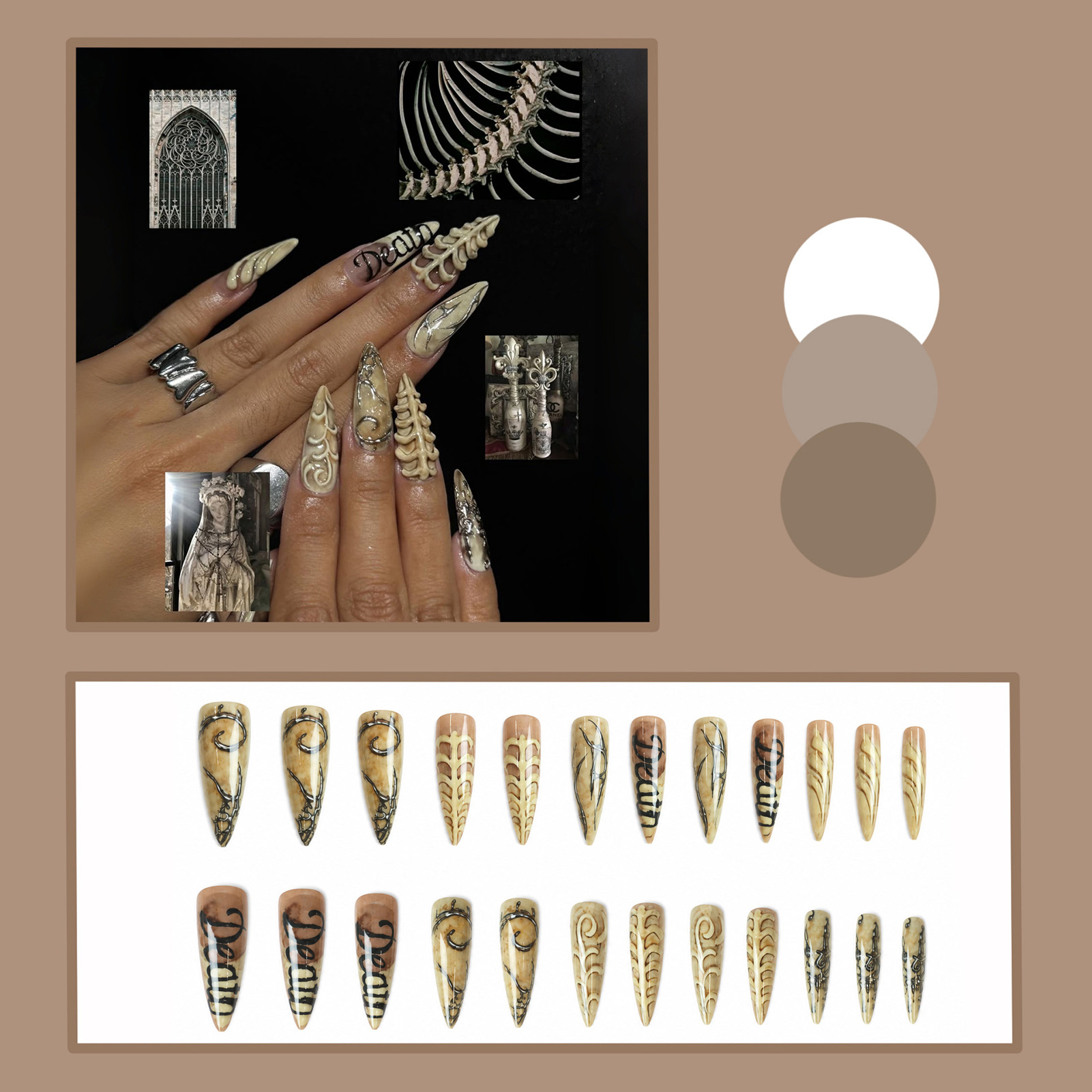 Sztuczne paznokcie dla miłośni – Nail Art Gothic recenzja i cena